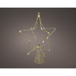 ESTRELLA ARBOL DORADA MICROLED