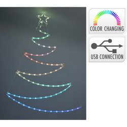 ARBOL ADORNO LED, CONEXION USB