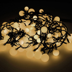 GUIRNALDA EXT 120LEDS LUZ CALIDA 3 MEDIDAS
