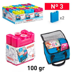 BLOQUE ACUMULADOR FRIO AZUL PACK 2