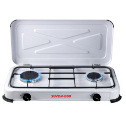 COCINA GAS 2 FUEGOS C/TAPA
