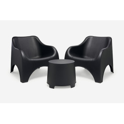 CONJUNTO RESINA CLOUD ANTRACITA