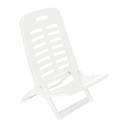 SILLA PLAYA PLEGABLE BLANCA