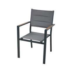 SILLON ALUM/TEXT ROMA
