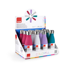 BOTELLA TERMO INOX COLORFULL DOBLE PARED SURT