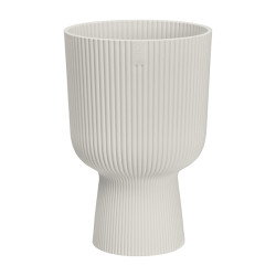 MACETERO PEDESTAL BLANCO