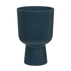 MACETERO PEDESTAL AZUL