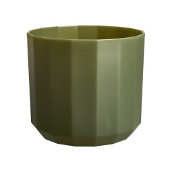 MACETERO FACET ROUND VERDE BOSQUE