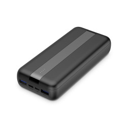 BATERIA POWER BANK 10,5W + USB A USB C NEGRO