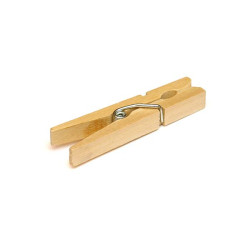 PINZA ROPA MADERA 24 U