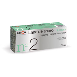 ESTROPAJO LANA ACERO GRUES N.2