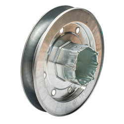 POLEA METALICA C/ESPIGA PR19 ZINCADO