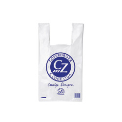 BOLSA PLAST.CAMISETA 70% B/300