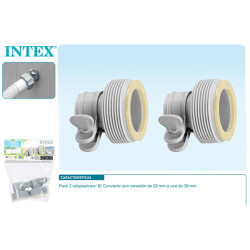 PACK 2 ADAPTADORES(B) DEPURADORAS INTEX 1,25/1,5 P