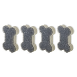 ESPONJA HUESO MASCOTAS PACK 4U