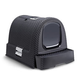 CAJA ASEO GATOS RATAN ANTRACITA