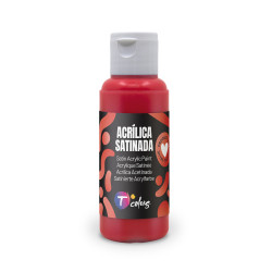 PINTURA MANUALIDADES ACRILICA ROJO SAT