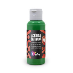 PINTURA MANUALIDADES ACRILICA VERDE SAT