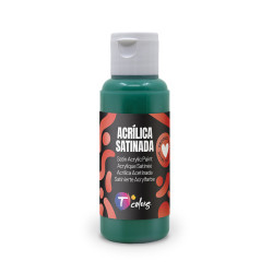 PINTURA MANUALIDADES ACRILICA VERDE OSC SAT