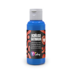 PINTURA MANUALIDADES ACRILICA CIAN SAT