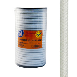 GOMA ELASTICA CARRE.10MM BLANC