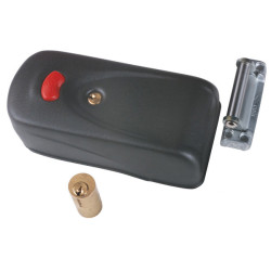 CERRADURA ELECTRICA SOBREPONER LLAVE+PULSADOR