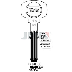 LLAVE EN BRUTO LATON SEGUR