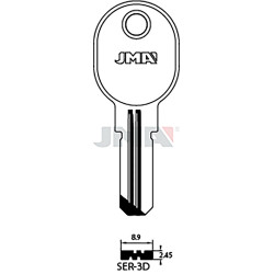 LLAVE EN BRUTO LATON SEGUR