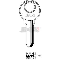 LLAVE EN BRUTO LATON SEGUR