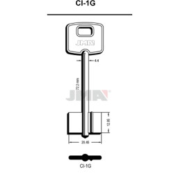 LLAVE EN BRUTO GORJA LATON