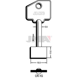 LLAVE EN BRUTO GORJA LATON