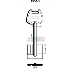 LLAVE EN BRUTO GORJA LATON