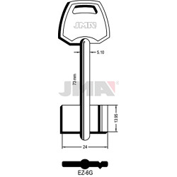 LLAVE EN BRUTO GORJA LATON