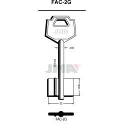 LLAVE EN BRUTO GORJA LATON