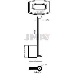 LLAVE EN BRUTO GORJA LATON