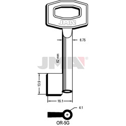 LLAVE EN BRUTO GORJA LATON