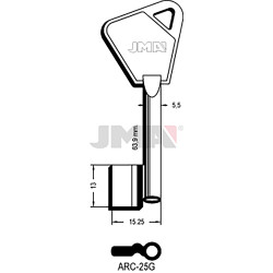 LLAVE EN BRUTO GORJA LATON