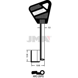 LLAVE EN BRUTO GORJA LATON