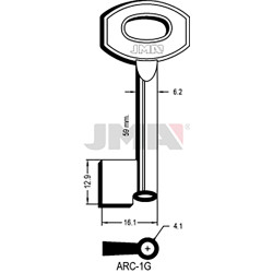 LLAVE EN BRUTO GORJA LATON