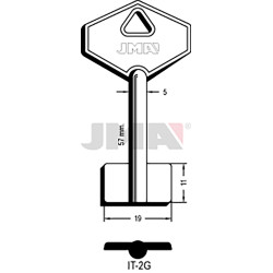 LLAVE EN BRUTO GORJA LATON