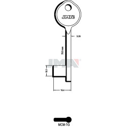 LLAVE EN BRUTO GORJA LATON