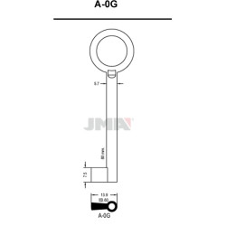 LLAVE EN BRUTO GORJA LATON