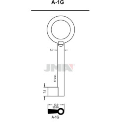 LLAVE EN BRUTO GORJA LATON