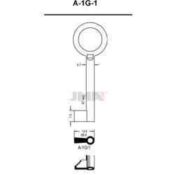 LLAVE EN BRUTO GORJA LATON