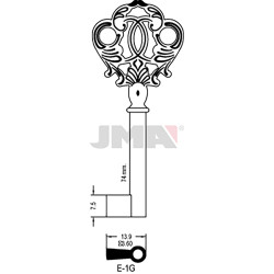 LLAVE EN BRUTO GORJA LATON