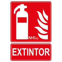 SEÑAL EXTINTOR PVC CLASE B