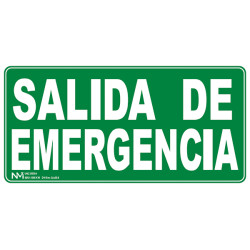 SEÑAL SALIDA DE EMERGENCIA PVC CLASE B