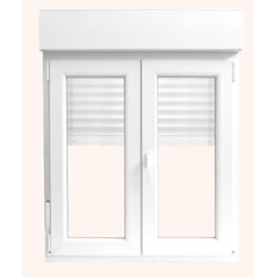 VENTANA CANDO PVC 2 HOJAS C/PERSIANA