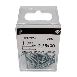 ESCARPIAS ACERO ZN C/25 PZS