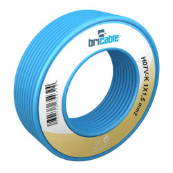 CABLE LINEA FLEXIBLE AZUL H07V-K R/10M